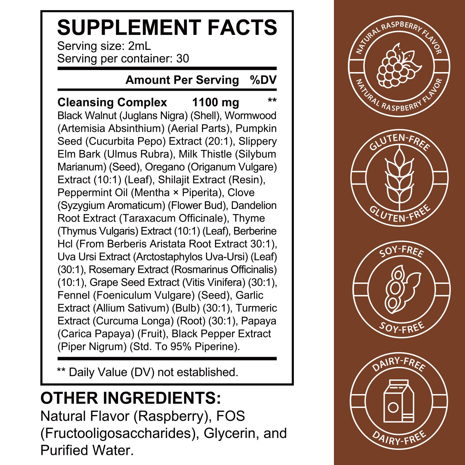 Black Walnut Wormwood Clove & Garlic – 20‑in‑1 Liquid Drops