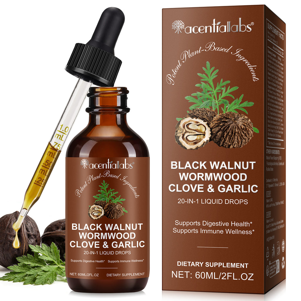 Black Walnut Wormwood Clove & Garlic – 20‑in‑1 Liquid Drops