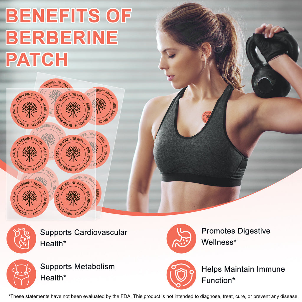 Berberine Transdermal Metabolic Support Patches x 30