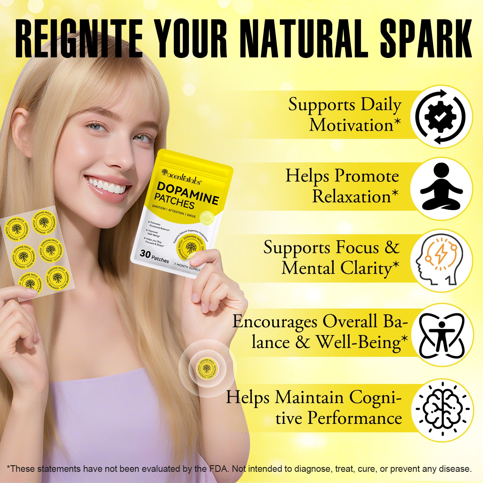 Dopamine Mood & Motivation Transdermal Support Patches