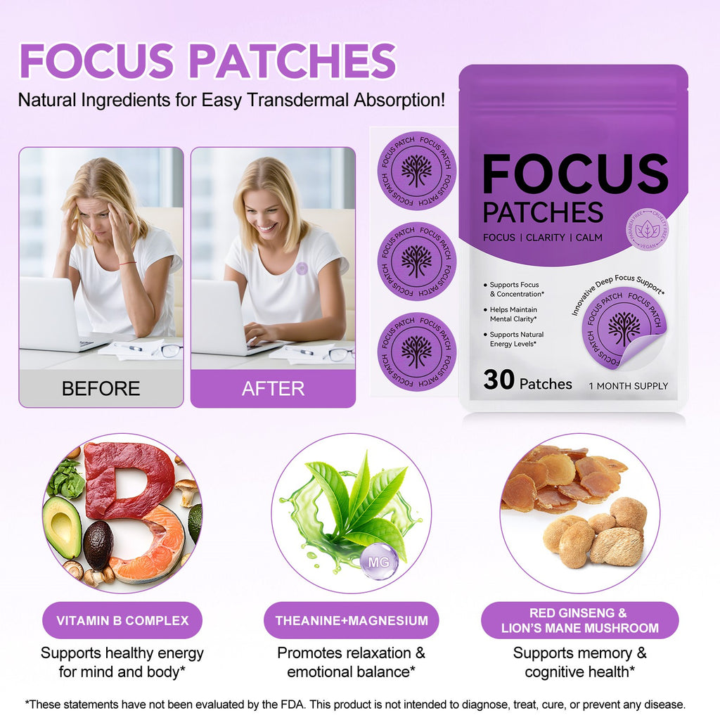Focus & Clarity Transdermal Cognitive Support Patches