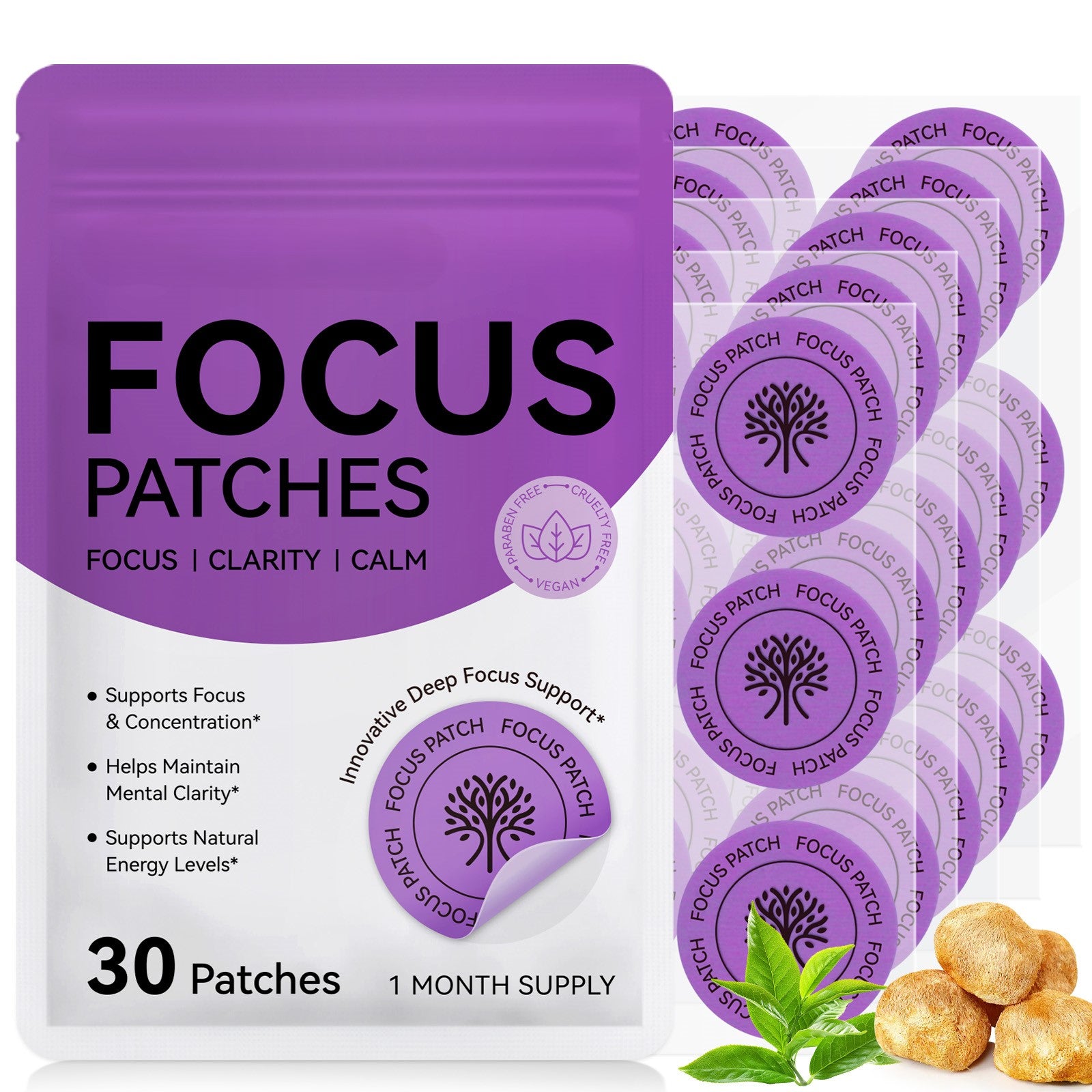 Focus & Clarity Transdermal Cognitive Support Patches