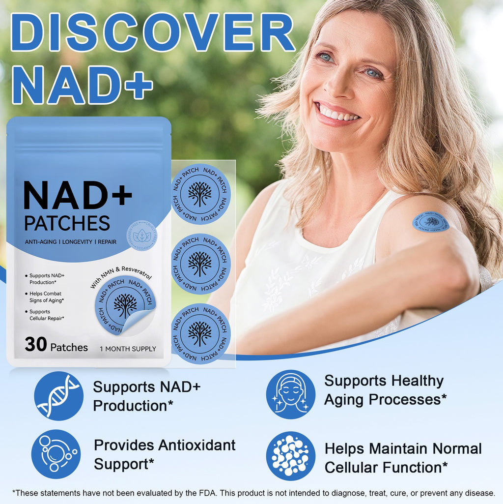 NAD+ Transdermal Energy & Cellular Support Patches 1 month supply