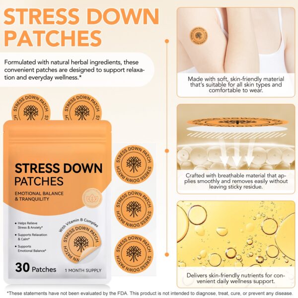 Stress 10 1 Stress Down Patches pack of 30
